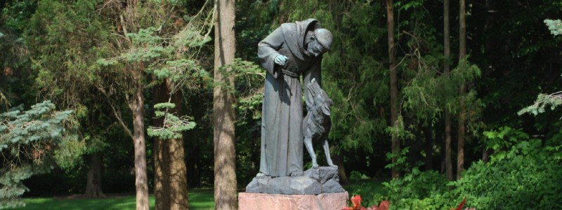 St. Francis and the Wolf of Gubbio reminds us of Francis as a peacemaker.