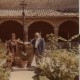 Me and dad in the courtyard at San Damiano