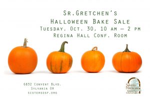 Sr. Gretchen's Halloween Bake Sale