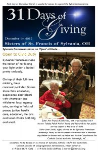31 Days of Giving Sr. Ann Fran