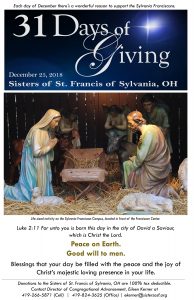 31 Days of Giving Christmas Day