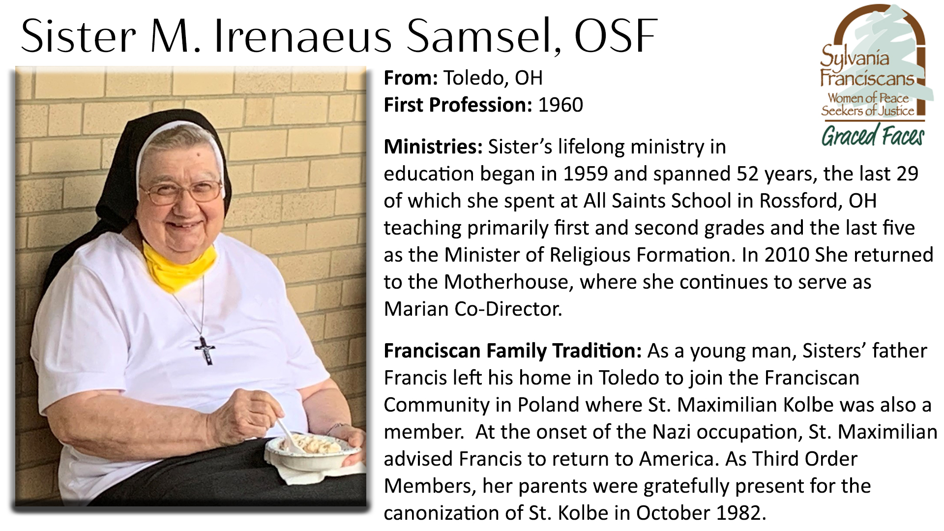 Sister Irenaeus Samsel, OSF