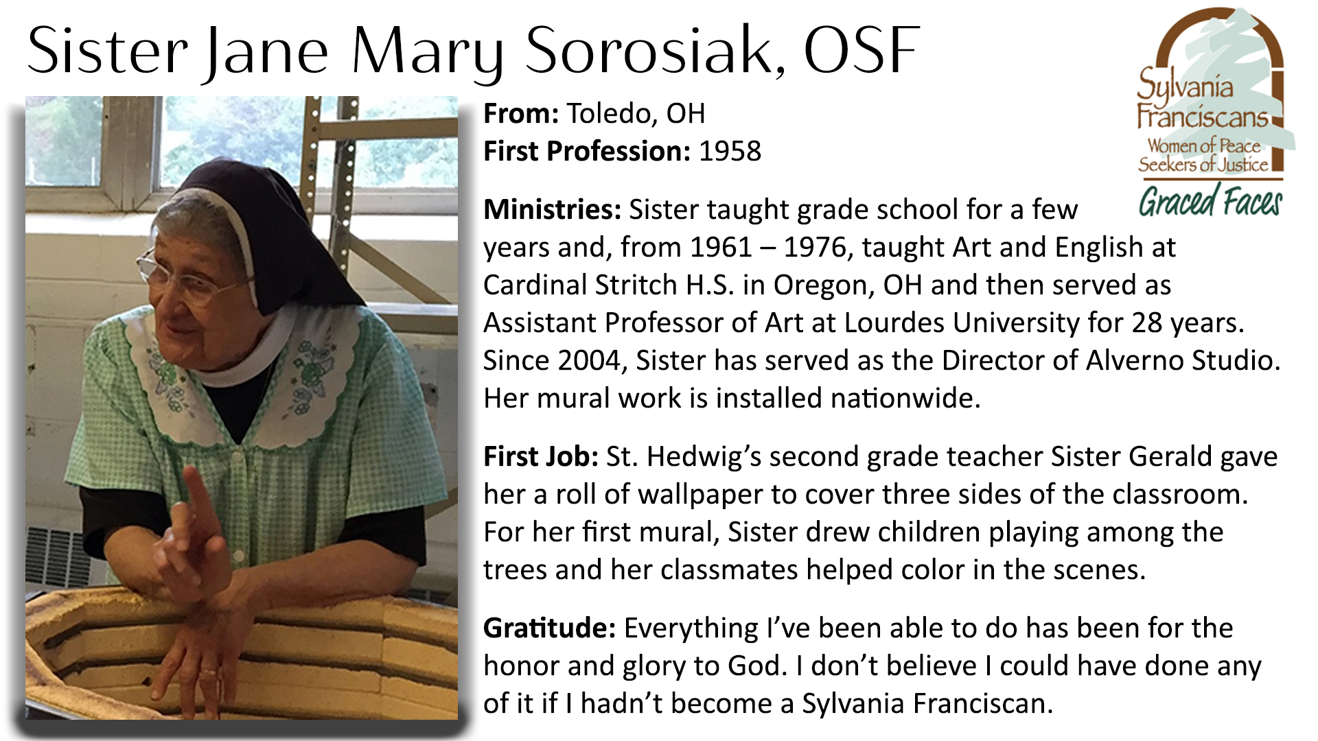 Sister Jane Mary Sorosiak, OSF