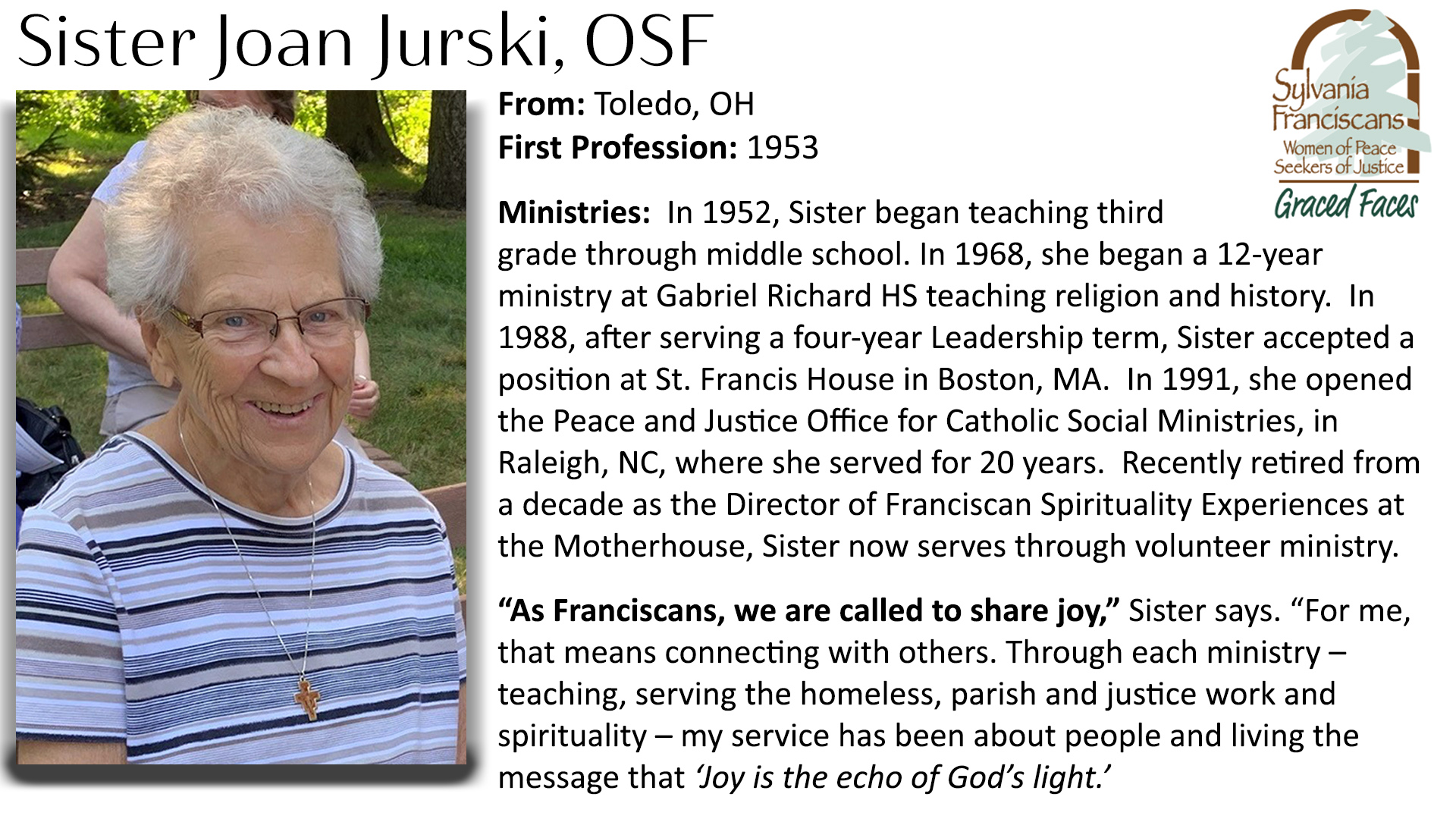 Sister Joan Jurski, OSF