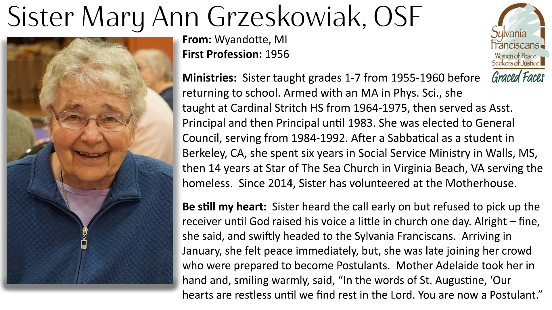 Sister Mary Ann Grzeskowiak, OSF