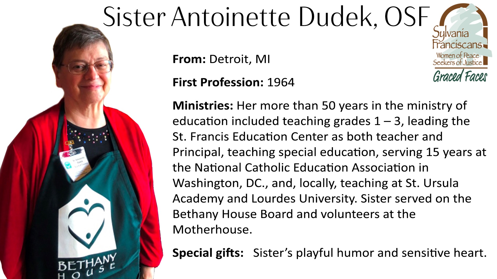 Sister Antoinette Dudek, OSF