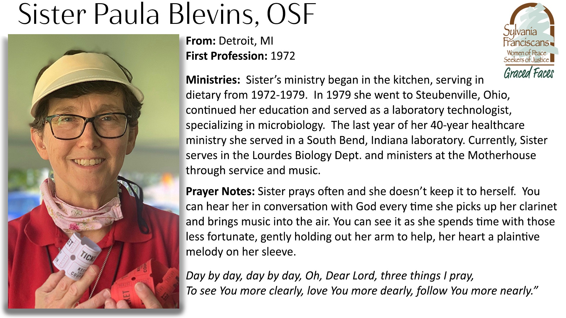 Sister Paula Blevins, OSF