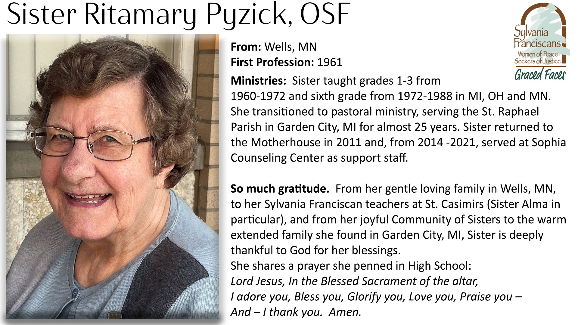 Sister Ritamary Pyzick, OSF